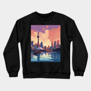 Toronto, Ontario, Canada, Travel Print, Travel Wall Art, Travel Home Décor, Travel Gift Art Crewneck Sweatshirt